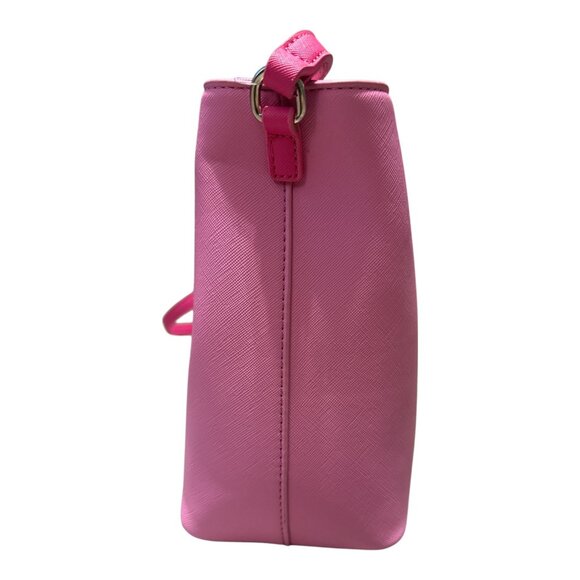 Betsey Johnson Pink Xomaya Bucket Crossbody Magnet Close Purse Bag **NWT** - Picture 5 of 16